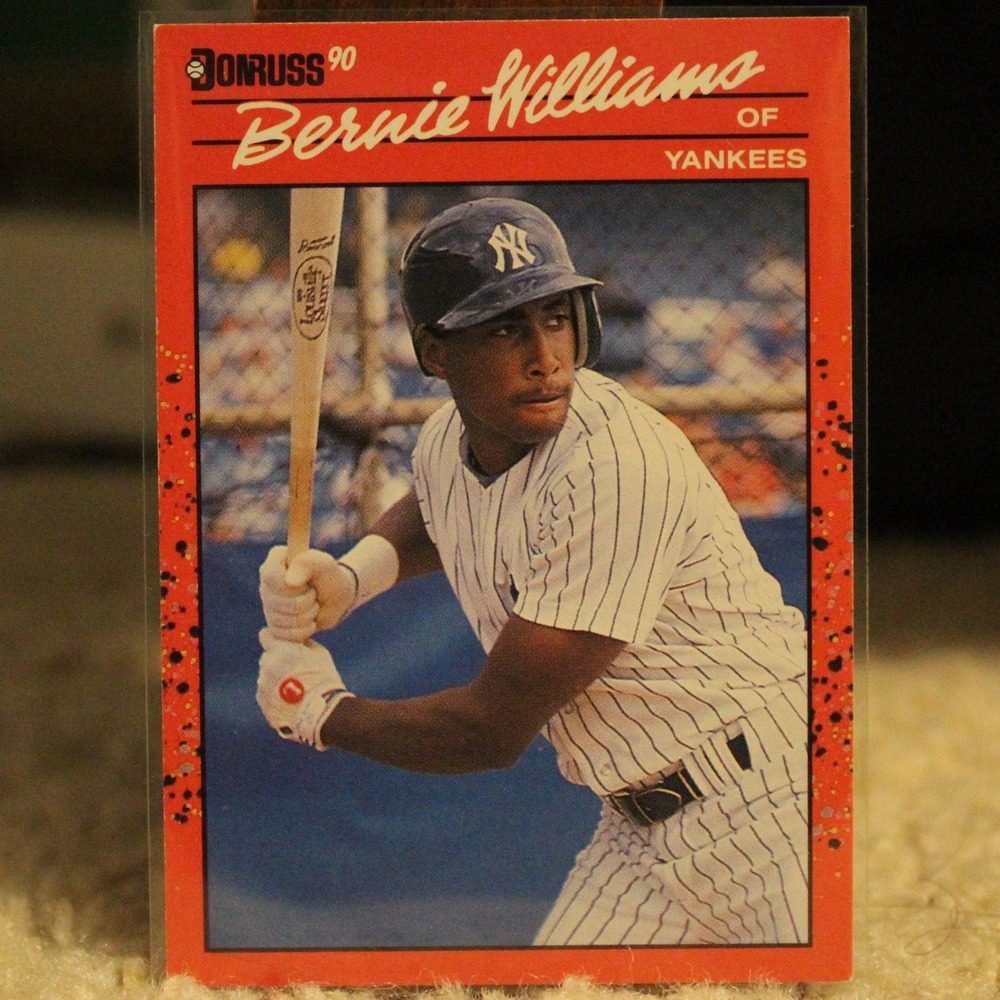 1990 Donruss Bernie Williams #689 NY Yankees Rookie Card Vintage Sports Rare MLB